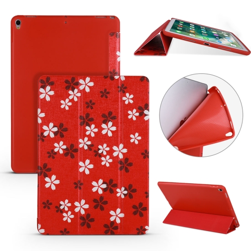 

Sakura Pattern Horizontal Flip PU Leather Case for iPad Air 2019 / Pro 10.5 inch, with Three-folding Holder & Honeycomb TPU Cover