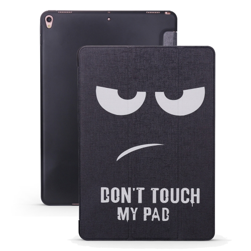 

Angry Expression Pattern Horizontal Flip PU Leather Case for iPad Air 2019 / Pro 10.5 inch, with Three-folding Holder & Honeycomb TPU Cover