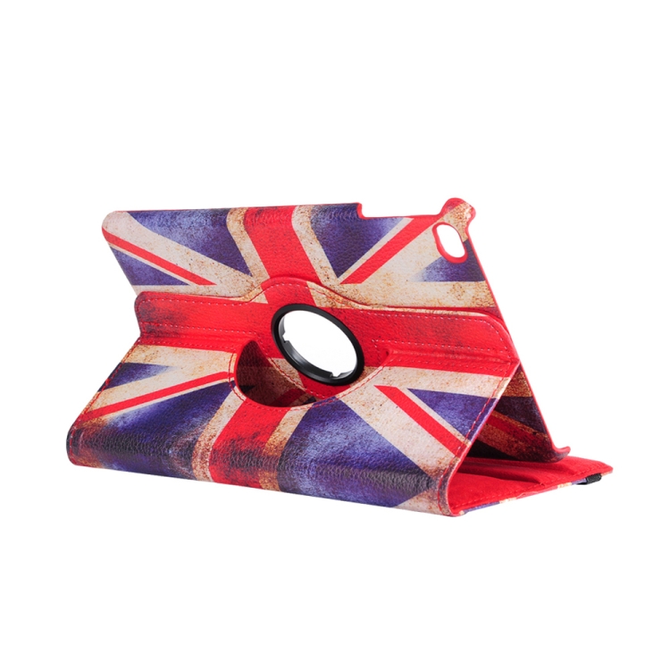 

British Flag Pattern Horizontal Flip 360 Degrees Rotation Leather Case for iPad Mini 2019, with Holder & Sleep / Wake-up Function