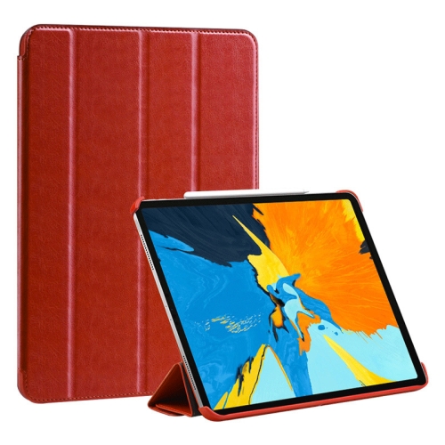 

Hoco Vintage Leather Case for iPad Pro 12.9 inch ,with Stand Card Slot and Hand Strap and Support for Sleep Function(Red)
