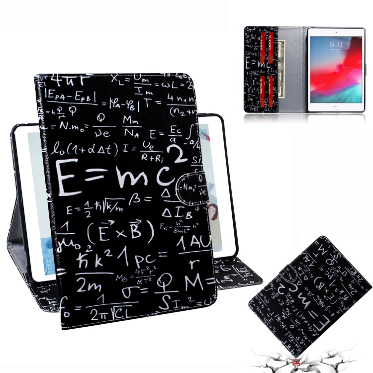 

Formula Pattern Horizontal Flip Leather Case for iPad Mini (2019) / 4 / 3 / 2 / 1, with Holder & Card Slot & Wallet