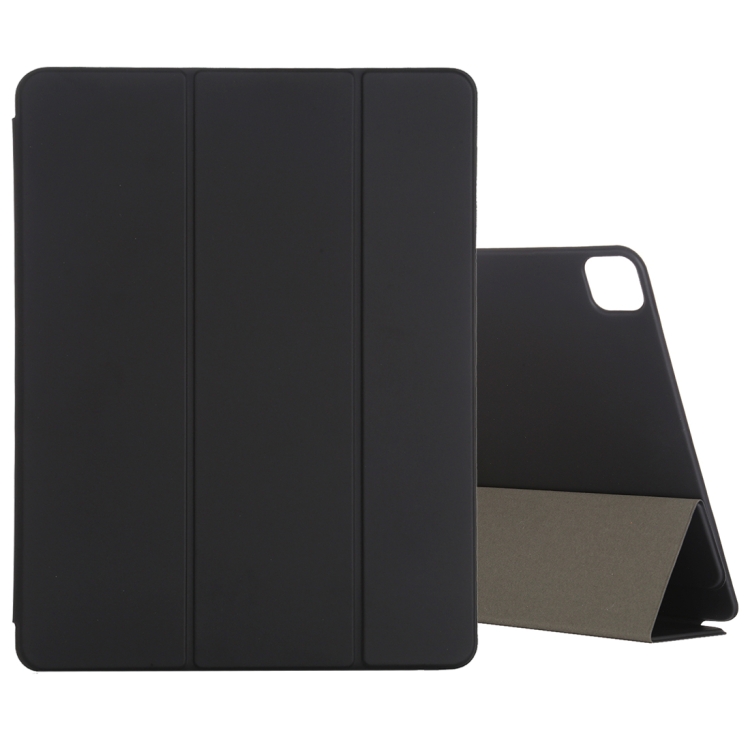 

For iPad Pro 12.9 (2020) PC + PU Magnetic Leather Case with Three-folding Holder (Black)
