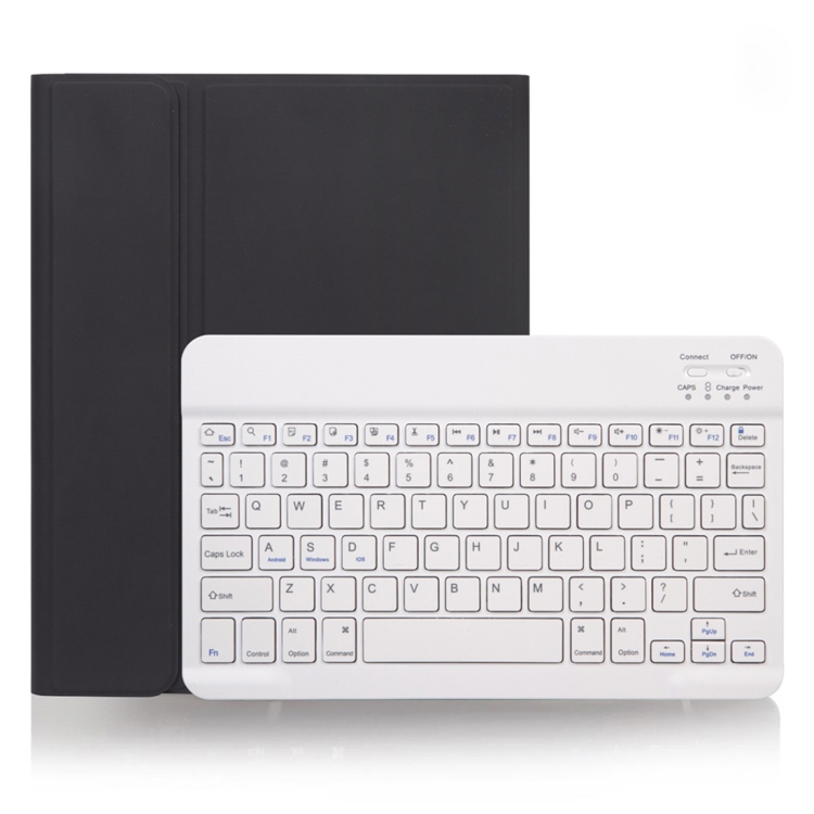 

X-11B Skin Plain Texture Detachable Bluetooth Keyboard Case for iPad Pro 11 inch 2020 / 2018, with Pen Slot (Black)
