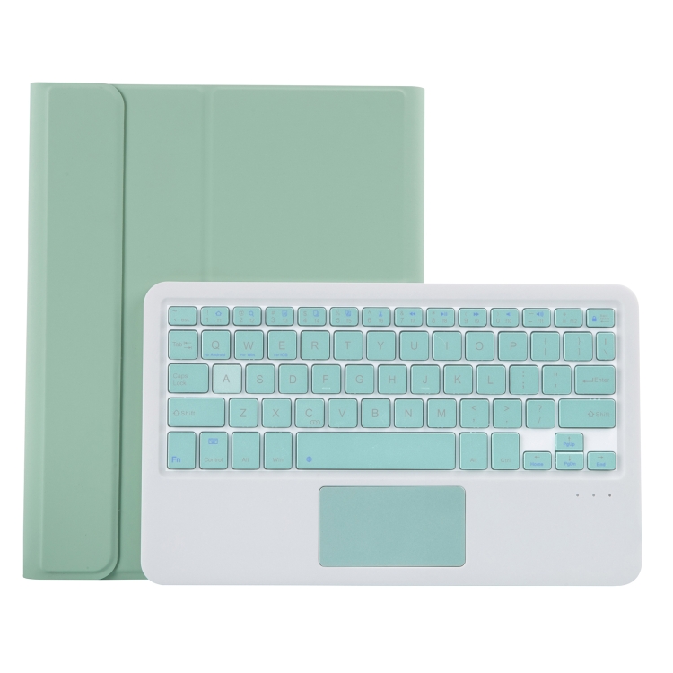 

YT11B-A Detachable Candy Color Bluetooth Keyboard Leather Case with Touch Pad & Pen Slot & Holder for iPad Pro 11 inch 2021 (Light Green)