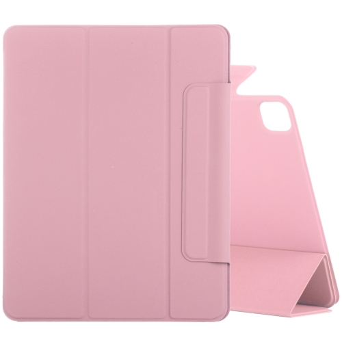 

Horizontal Flip Ultra-thin Fixed Buckle Magnetic PU Leather Case With Three-folding Holder & Sleep / Wake-up Function For iPad Pro 11 (2021) / iPad Pro 11 inch (2020) / Pro 11 2018 / Air 2020 10.9(Light Pink)