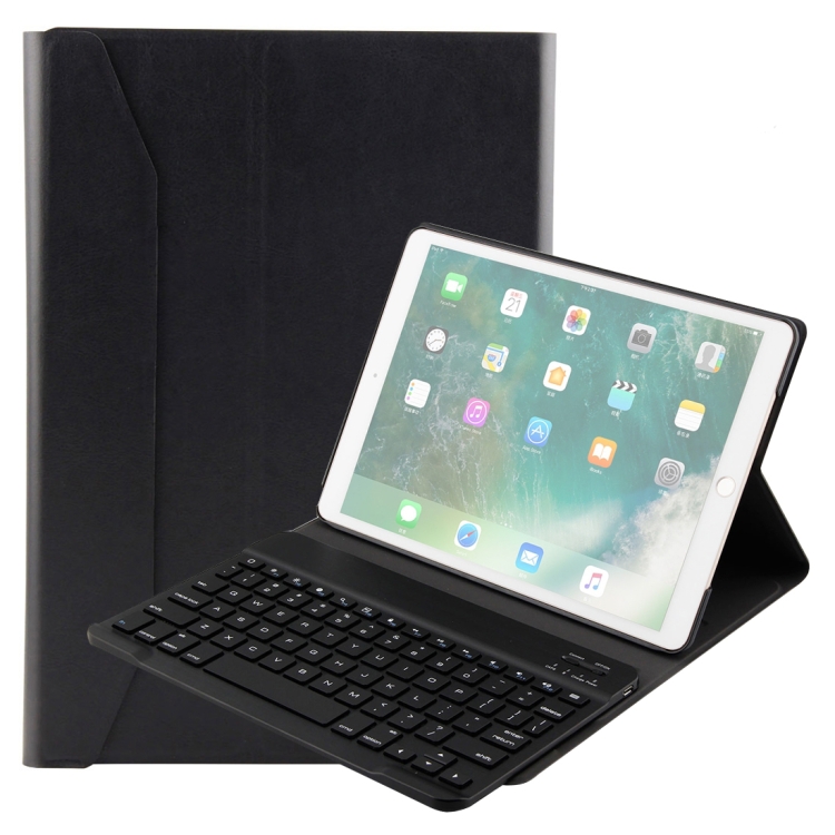 

FT-1035 For iPad Pro 10.5 inch & iPad Air 10.5 inch Lambskin Texture Detachable Plastic Bluetooth Keyboard Leather Cover with Stand Function(Black)