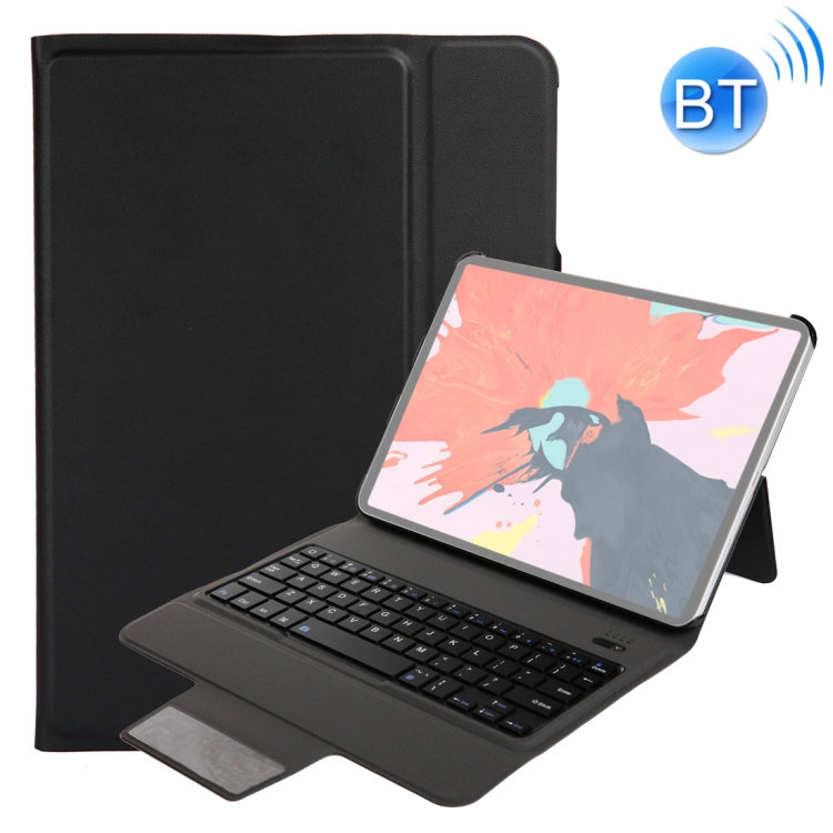 

T1011 For iPad Pro 11 inch Ultra-thin One-piece Plastic Bluetooth Keyboard Leather Cover with Stand Function (Black)