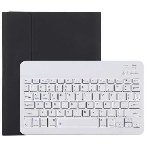 

TG11B Detachable Bluetooth White Keyboard + Microfiber Leather Protective Case for iPad Pro 11 inch (2020), with Pen Slot & Holder (Black)