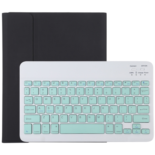 

TG11B Detachable Bluetooth Green Keyboard + Microfiber Leather Protective Case for iPad Pro 11 inch (2020), with Pen Slot & Holder (Black)