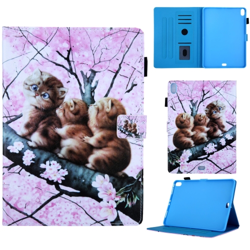 

Cats on the Tree Pattern Horizontal Flip Leather Case for iPad Pro 11 inch (2018), with Holder & Card Slot & Sleep / Wake-up Function
