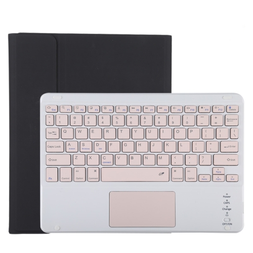 

TG11BC Detachable Bluetooth Pink Keyboard Microfiber Leather Protective Case for iPad Pro 11 inch (2020), with Touchpad & Pen Slot & Holder (Black)