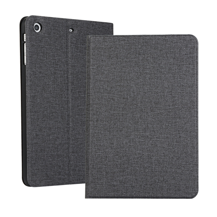 

Universal Voltage Craft Cloth TPU Protective Case for iPad Mini 1 / 2 / 3, with Holder (Black)