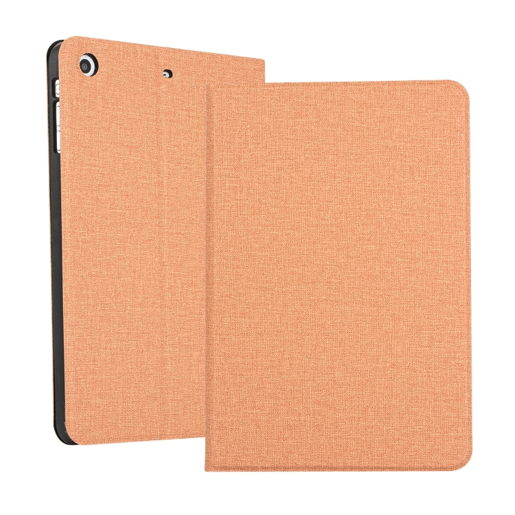

Universal Voltage Craft Cloth TPU Protective Case for iPad Mini 1 / 2 / 3, with Holder (Gold)