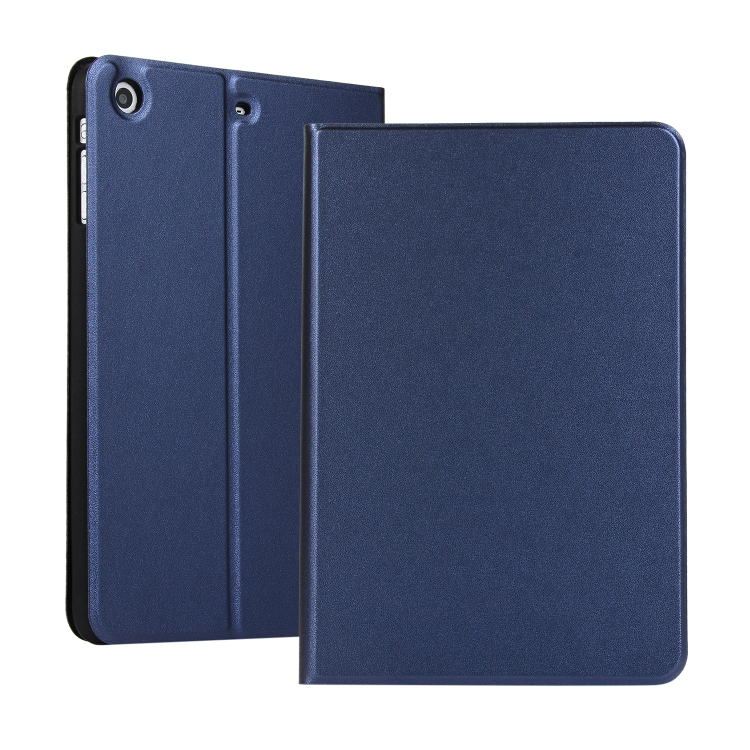 

Universal Spring Texture TPU Protective Case for iPad Mini 1 / 2 / 3, with Holder (Dark Blue)