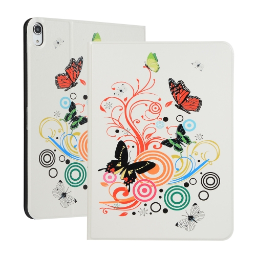 

Butterfly Pattern Universal Spring Texture TPU Protective Case for iPad Pro 11 inch(2018), with Holder