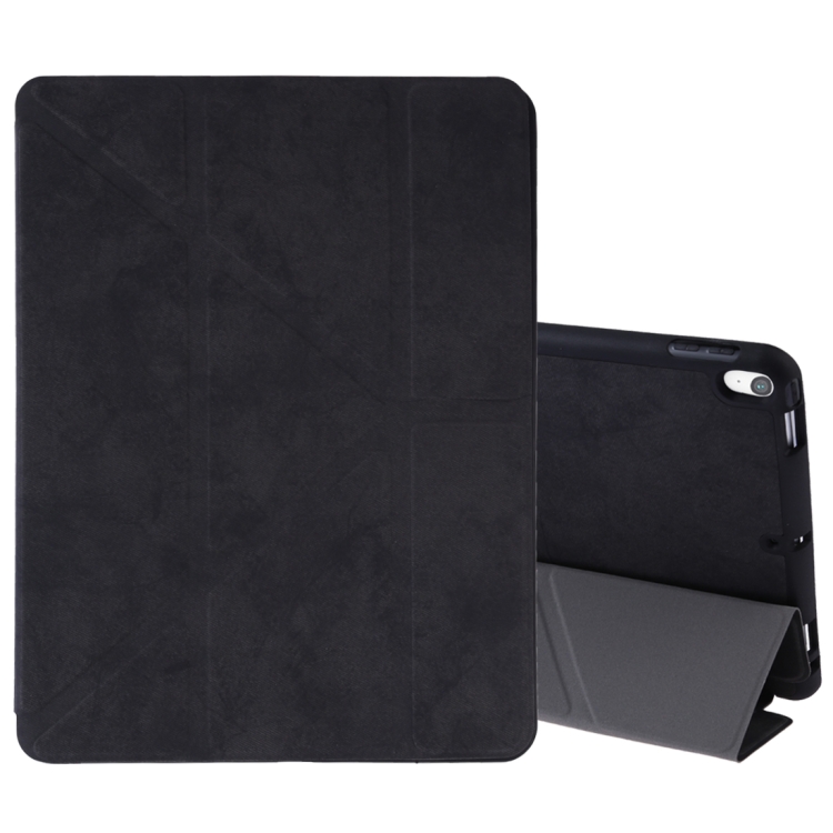 

Silk Texture Horizontal Flip Leather Case for iPad Air 2019 / Pro 10.5 inch, with Three-folding Holder & Sleep / Wake-up Function(Black)