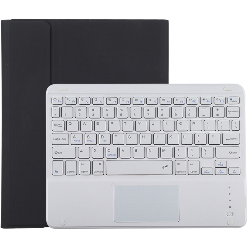 

TG-102BC Detachable Bluetooth White Keyboard + Microfiber Leather Protective Case for iPad 10.2 inch / iPad Air (2019), with Touch Pad & Pen Slot & Holder(Black)