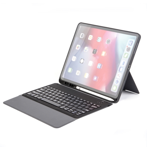 

H12 For iPad Pro 12.9 inch （2018） Ultra-thin Bluetooth Keyboard Leather Case with Stand & Pen Slot Function (Black)