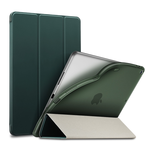 

ESR Yippee Color Rebound Series Slim Fit Leather + Soft TPU Case for iPad Air 2019 10.5 inch, with Three-folding & Sleep / Wake-up Function(Green)