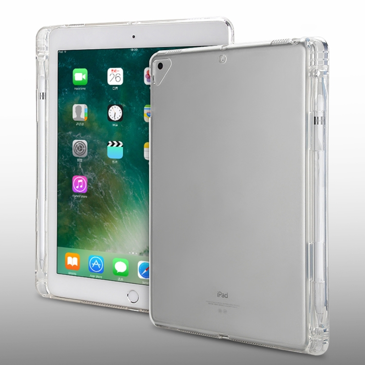 

Transparent TPU Soft Protective Back Cover Case for iPad Pro 10.5 inch, with Pen Slots