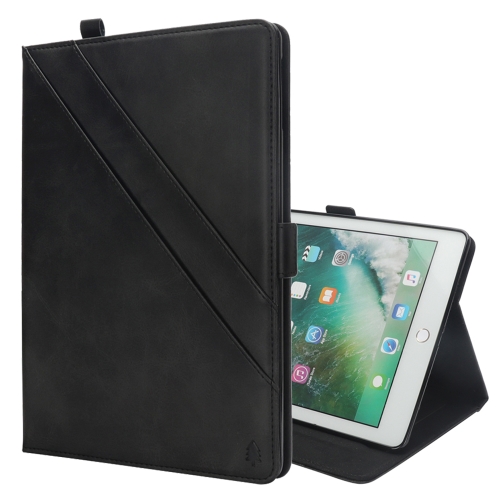 

Horizontal Flip Double Holder Leather Case for iPad Pro 10.5 (2017), with Card Slots & Photo Frame & Pen Slot (Black)