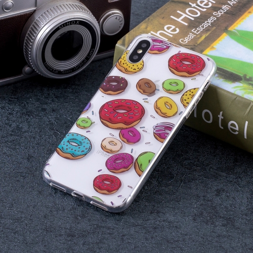 

Macaroon Pattern Soft TPU Case for iPhone X / XS