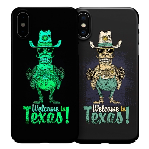 

ESR illusDesign Series Luminous Texas Sergeant Pattern PC Case for iPhone X