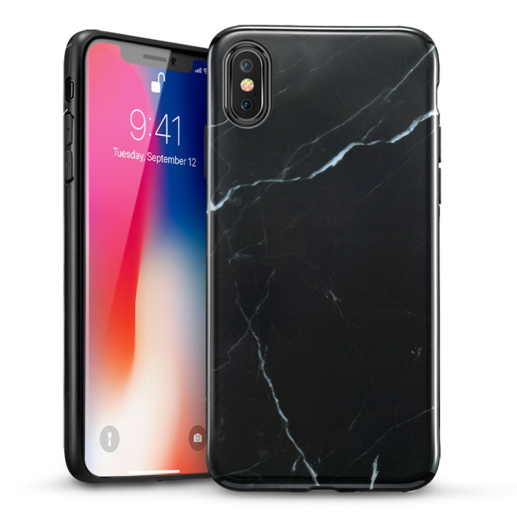 

ESR Marble Series PET+TPU Protective Case for iPhone X(Black)