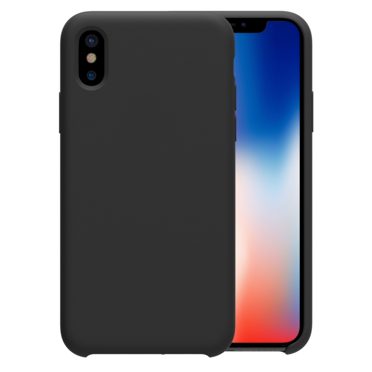 

NILLKIN Liquid Silicone Shockproof Soft Case for iPhone X (Black)