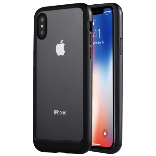 

GOOSPERY New Bumper X for iPhone X / XS PC + TPU Shockproof Hard Protective Back Case (Black)