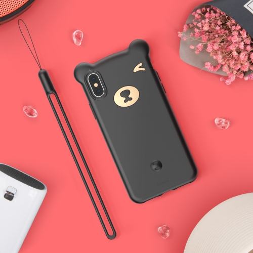 

Baseus Bear Silicon Case for iPhone XS(Black)