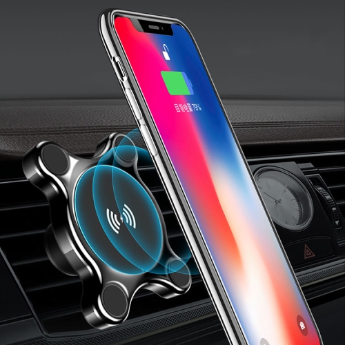 

TOTUDESIGN 10W Max Dual-use Dashboard Car Air Vent Mount Magnetic Phone Holder Wireless Charger, For iPhone, Galaxy, Sony, Lenovo, HTC, Huawei, and other Smartphones