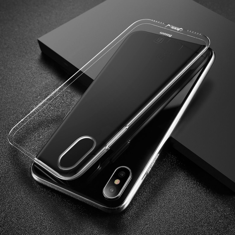 

Baseus Simple Series for iPhone X / XS Dustproof Protective TPU Back Case Cover(Transparent)