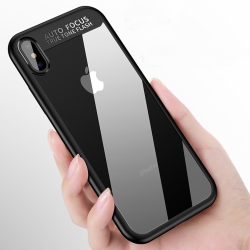 

CAFELE for iPhone X Ultra-thin TPU + PC Dropproof Protective Case Cover(Black)