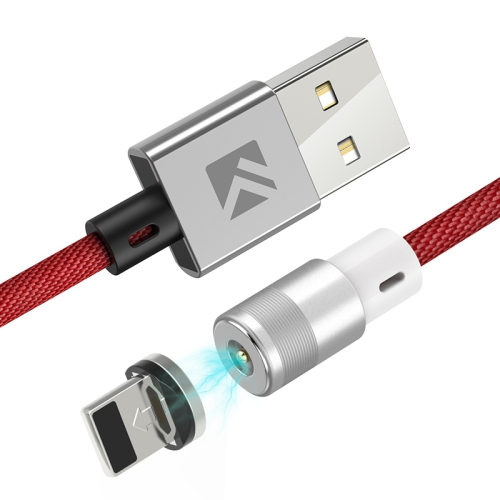 

FLOVEME 1m 2A Output 360 Degrees Casual USB to 8 Pin Magnetic Charging Cable, Built-in Blue LED Indicator, For iPhone XR / iPhone XS MAX / iPhone X & XS / iPhone 8 & 8 Plus / iPhone 7 & 7 Plus / iPhone 6 & 6s & 6 Plus & 6s Plus / iPad (Red)