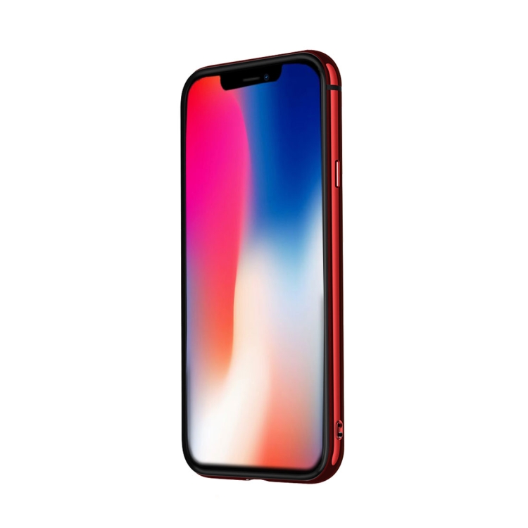 

JOYROOM Epic Series for iPhone X TPU + PC Shockproof Protective Bumper Frame(Red)