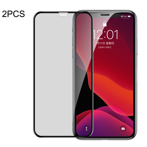 

2 PCS Baseus 0.23mm Privacy Anti-glare Crack-resistant Edges Curved Full Screen Tempered Glass Film for iPhone 11 Pro / XS / X