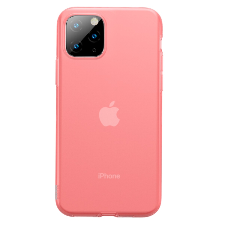 

For iPhone 11 Pro Baseus Jelly Liquid Silicone Soft Protective Case(Transparent Red)