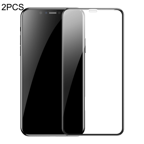 

2 PCS Baseus 0.3mm 9H Full Screen Tempered Glass Film for iPhone 11 Pro Max / XS Max