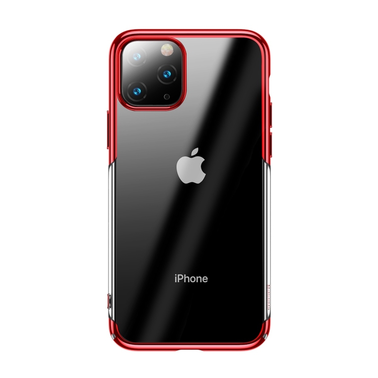 

For iPhone 11 Pro Max Baseus Fashion Glitter Electroplating Frame PC Case(Red)