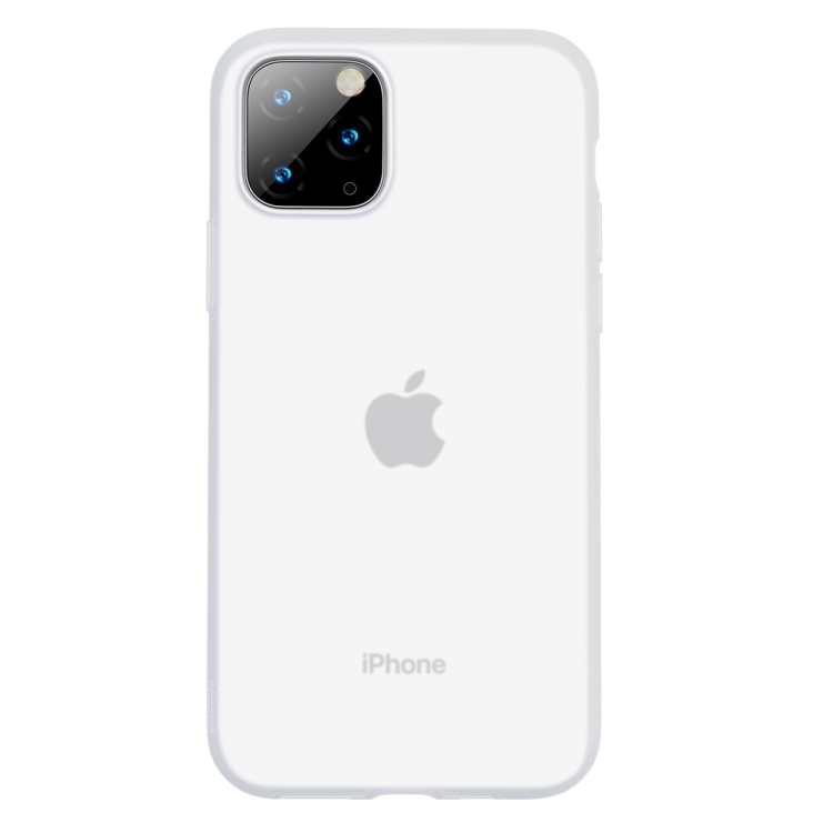 

For iPhone 11 Pro Max Baseus Jelly Liquid Silicone Soft Protective Case(Clear White)