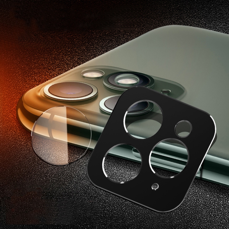 

Rear Camera Lens Protection Ring Cover + Rear Camera Lens Protective Film Set for iPhone 11 Pro / 11 Pro Max(Black)