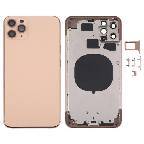 

Back Housing Cover with SIM Card Tray & Side keys & Camera Lens for iPhone 11 Pro Max(Gold)