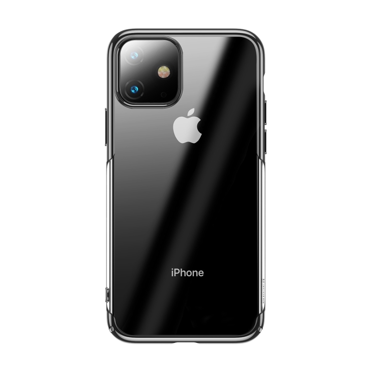 

For iPhone 11 Baseus Fashion Glitter Electroplating Frame PC Case(Black)