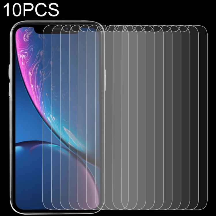 

10 PCS 0.3mm 2.5D 9H Tempered Glass Film for iPhone 11 / XR