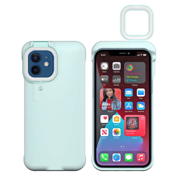 

Ring Flash Selfie Fill Light Protective Case For iPhone 11 (Green)