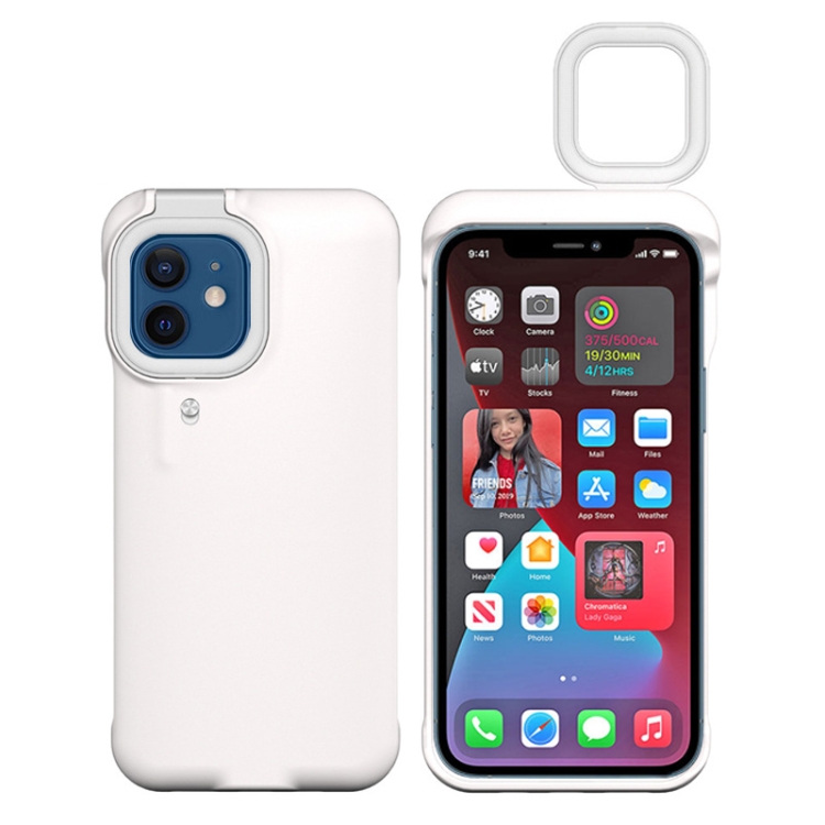 

Ring Flash Selfie Fill Light Protective Case For iPhone 11 (White)