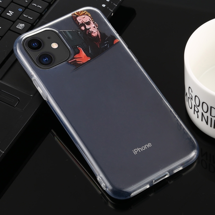 

For iPhone 11 Creative 1.5mm TPU Transparent Protective Case