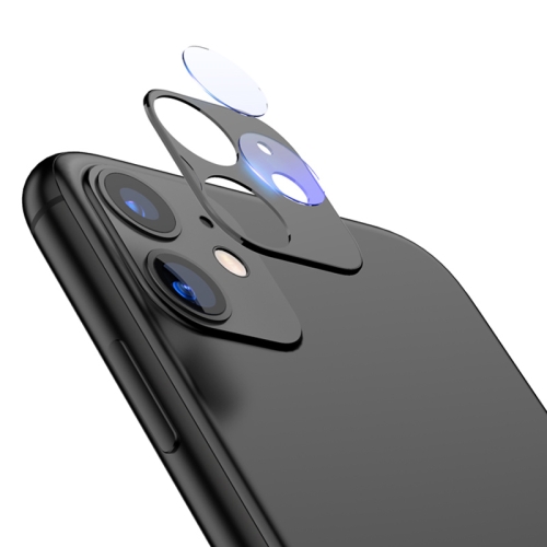 

For iPhone 11 TOTUDESIGN Crystal Color Rear Camera Lens Protective Film (Black)