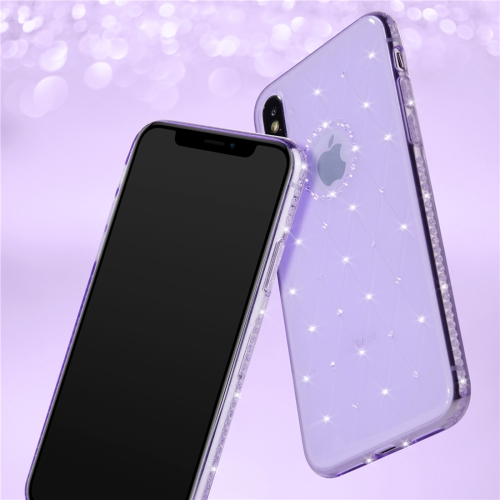 

SULADA Rhombic Texture Diamond TPU Case for iPhone XS Max (Purple)